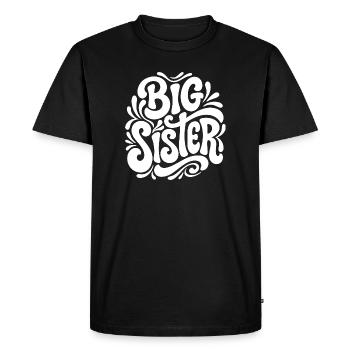 Big Sister Psychedelic Splash - T-shirt Premium bio Homme - noir - Devant - Nico (187cm)