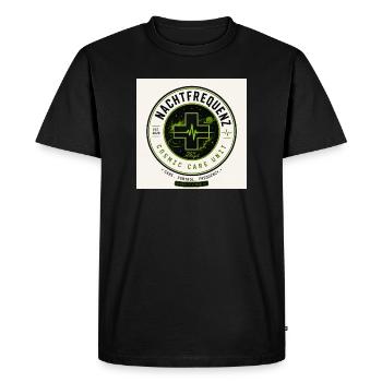 Night Frequency Cosmic Care Unit - Men's Premium Organic T-Shirt - black - Front - Nico (187cm)