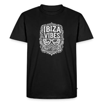 Ibiza Vibes - T-shirt Premium bio Homme - noir - Devant - Nico (187cm)