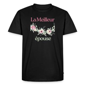 La Meilleur  épouse - T-shirt Premium bio Homme - noir - Devant - Nico (187cm)