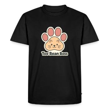 Toe Bean Cat Paws Cuddle - Men's Premium Organic T-Shirt - black - Front - Nico (187cm)