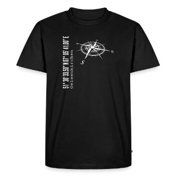 Gelsenkirchen - Men's Premium Organic T-Shirt - black - Front - Nico (187cm)