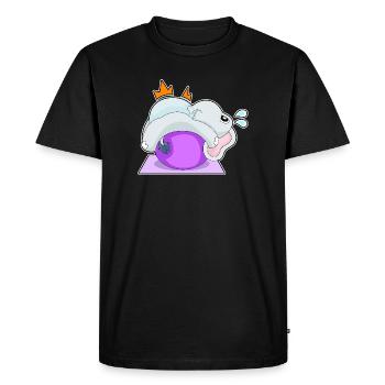 Gymnastique de fitness avec yoga éléphant - T-shirt Premium bio Homme - noir - Devant - Nico (187cm)