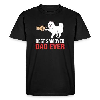 Samoyed - Men's Premium Organic T-Shirt - black - Front - Nico (187cm)