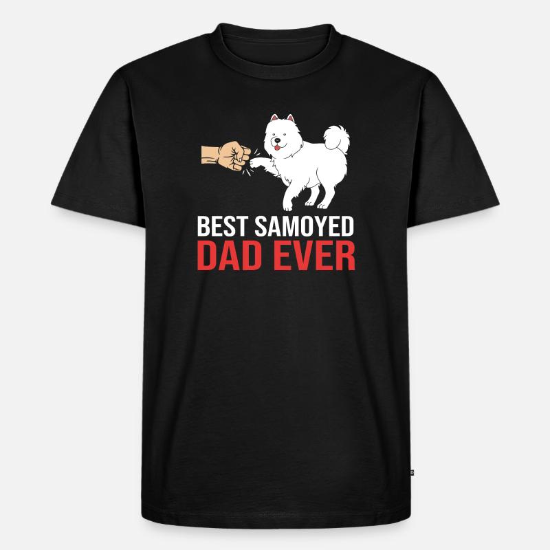 Samojede - Männer Premium Bio T-Shirt - Schwarz