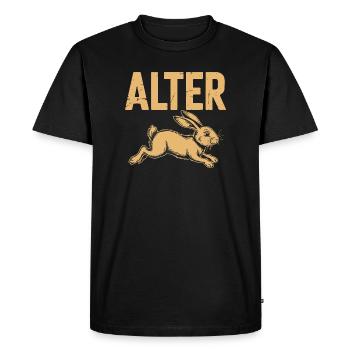 Motif de Vieille Drôle de Mouche de Pâques pour - T-shirt Premium bio Homme - noir - Devant - Nico (187cm)