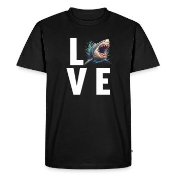 Great White Shark Great White Shark - Men's Premium Organic T-Shirt - black - Front - Nico (187cm)
