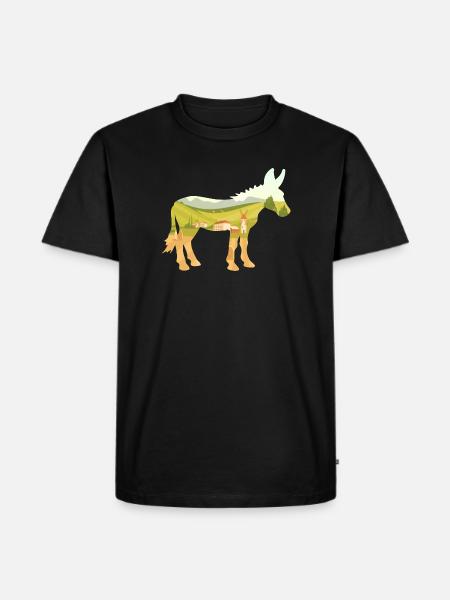 Donkey Village Farmer - Men's Premium Organic T-Shirt - black