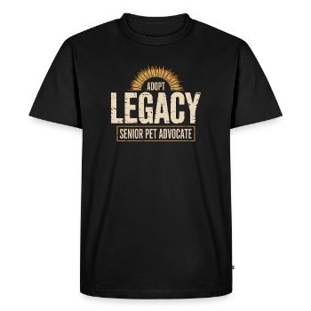 Adopt Legacy Senior Pets - Men's Premium Organic T-Shirt - black - Front - Nico (187cm)