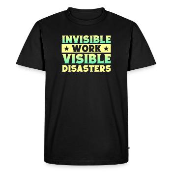 Musical Theatre Invisible Work Theater Gift - Men's Premium Organic T-Shirt - black - Front - Nico (187cm)