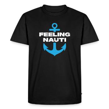 Feeling Nauti - T-shirt Premium bio Homme - noir - Devant - Nico (187cm)