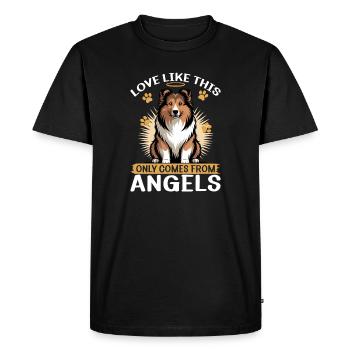 Shetland Sheepdog Sheltie Dog Breed - Men's Premium Organic T-Shirt - black - Front - Nico (187cm)