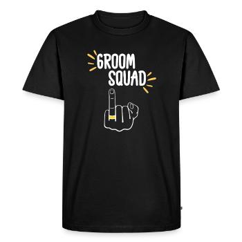 Équipe de mariés audacieux - T-shirt Premium bio Homme - noir - Devant - Nico (187cm)