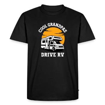 Cool Grandpas Drive RV - T-shirt Premium bio Homme - noir - Devant - Nico (187cm)