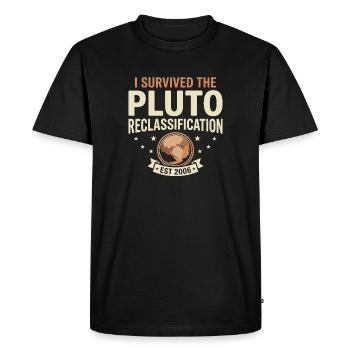 Justice de Pluton pour Pluton N’oubliez jamais Pluton - T-shirt Premium bio Homme - noir - Devant - Nico (187cm)