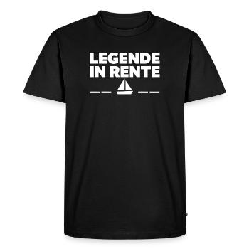 Voilier pour pensionnaires - T-shirt Premium bio Homme - noir - Devant - Nico (187cm)