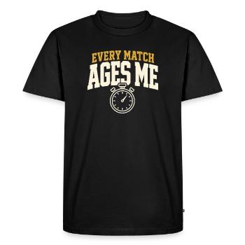 Catcheur - Maman Lutte - Maman Tapis - Maman Cadeau - T-shirt Premium bio Homme - noir - Devant - Nico (187cm)