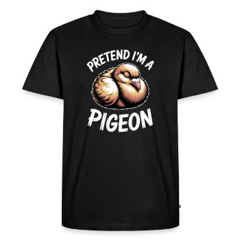 Paroles de colombes oiseaux Cadeau de colombes drôles - T-shirt Premium bio Homme - noir - Devant - Nico (187cm)