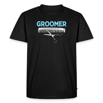 Dog groomer - Men's Premium Organic T-Shirt - black - Front - Nico (187cm)