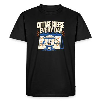 Cadeau de collation riche en protéines pour les amateurs de gastronomie - T-shirt Premium bio Homme - noir - Devant - Nico (187cm)