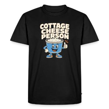 Cadeau de collation riche en protéines pour les amateurs de gastronomie - T-shirt Premium bio Homme - noir - Devant - Nico (187cm)