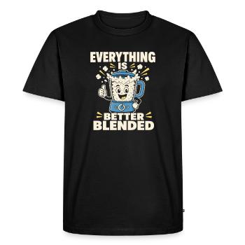 Cadeau de collation riche en protéines pour les amateurs de gastronomie - T-shirt Premium bio Homme - noir - Devant - Nico (187cm)