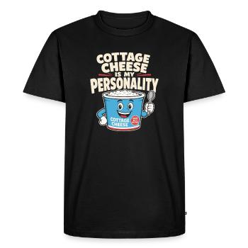 Cadeau de collation riche en protéines pour les amateurs de gastronomie - T-shirt Premium bio Homme - noir - Devant - Nico (187cm)