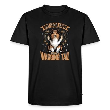 Shetland Sheepdog Sheltie Dog Breed - Men's Premium Organic T-Shirt - black - Front - Nico (187cm)