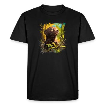 Mink Mink - Men's Premium Organic T-Shirt - black - Front - Nico (187cm)
