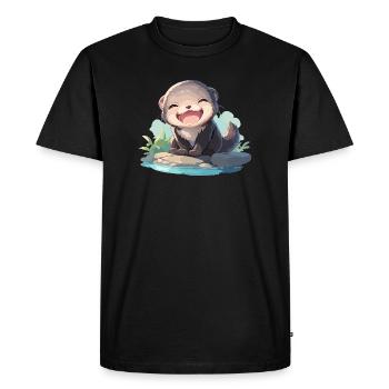 Mink Mink - Men's Premium Organic T-Shirt - black - Front - Nico (187cm)