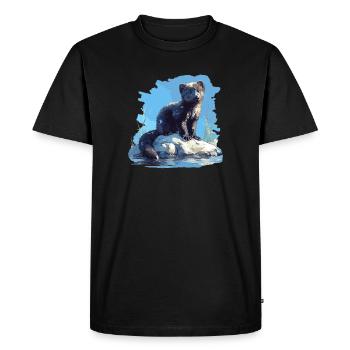 Mink Mink - Men's Premium Organic T-Shirt - black - Front - Nico (187cm)