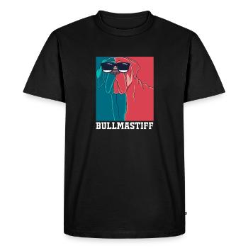 Bullmastiff Chien - T-shirt Premium bio Homme - noir - Devant - Nico (187cm)