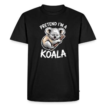 Dictons du koala Koalas Cadeau drôle de koala - T-shirt Premium bio Homme - noir - Devant - Nico (187cm)