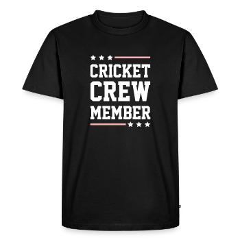 Équipe de cricket - T-shirt Premium bio Homme - noir - Devant - Nico (187cm)