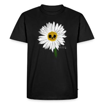 Pâquerette - T-shirt Premium bio Homme - noir - Devant - Nico (187cm)