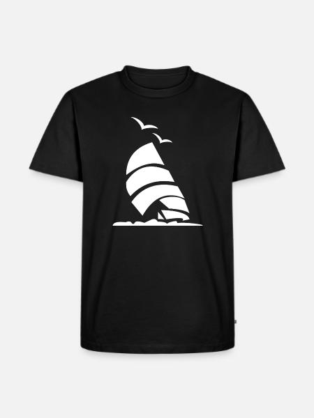 Sailboat Sailor Captain - Men's Premium Organic T-Shirt - black