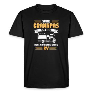 Real Grandpas Drive RV - T-shirt Premium bio Homme - noir - Devant - Nico (187cm)