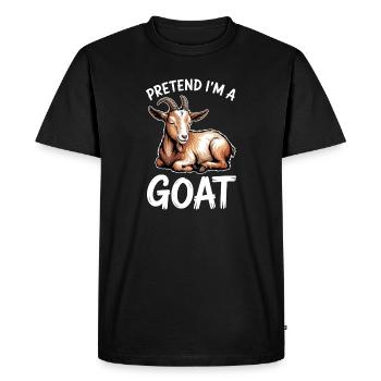 Dictons de chèvre Cadeau drôle de chèvre - T-shirt Premium bio Homme - noir - Devant - Nico (187cm)