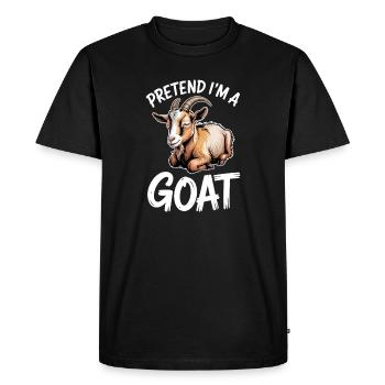 Dictons de chèvre Cadeau drôle de chèvre - T-shirt Premium bio Homme - noir - Devant - Nico (187cm)
