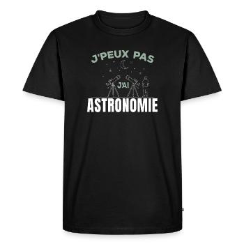T-shirt J'peux pas j'ai personnalisé - T-shirt Premium bio Homme - noir - Devant - Nico (187cm)