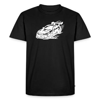 Voiture Sport Voiture Symbole Turbo - T-shirt Premium bio Homme - noir - Devant - Nico (187cm)