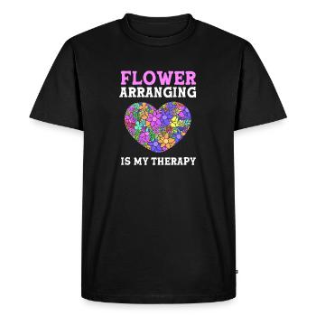Bouquet fleuriste fleuriste - T-shirt Premium bio Homme - noir - Devant - Nico (187cm)