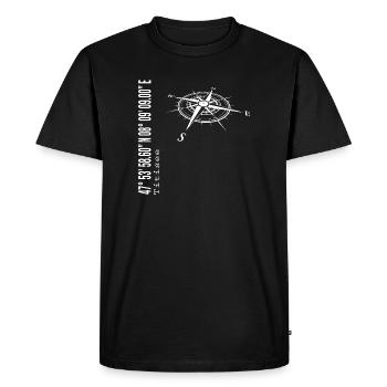 Titisee - Men's Premium Organic T-Shirt - black - Front - Nico (187cm)
