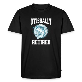 Cadeau de retraite pour la pêche drôle à la retraite d’Ofishally - T-shirt Premium bio Homme - noir - Devant - Nico (187cm)
