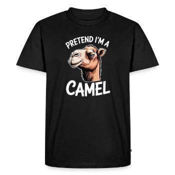 Camel Sayings Camels Funny Camels Gift - Men's Premium Organic T-Shirt - black - Front - Nico (187cm)