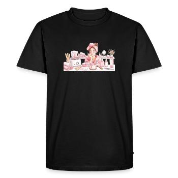 Rituel Spa Rose - soins beauté - T-shirt Premium bio Homme - noir - Devant - Nico (187cm)