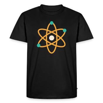Atom - Physique Chimie, Sciences Professeur de nerds - T-shirt Premium bio Homme - noir - Devant - Nico (187cm)