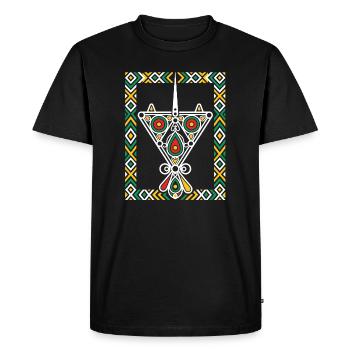 Jewels of Kabylia - Men's Premium Organic T-Shirt - black - Front - Nico (187cm)