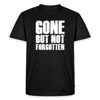 Police en gras disparue mais pas oubliée - T-shirt Premium bio Homme - noir - Devant - Nico (187cm)