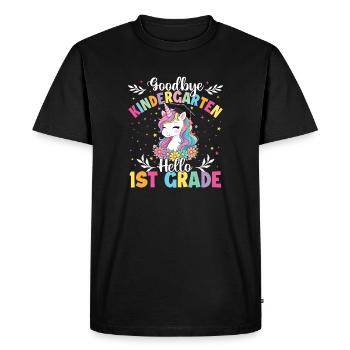 Adieu Maternelle Bonjour Petite de CP - T-shirt Premium bio Homme - noir - Devant - Nico (187cm)